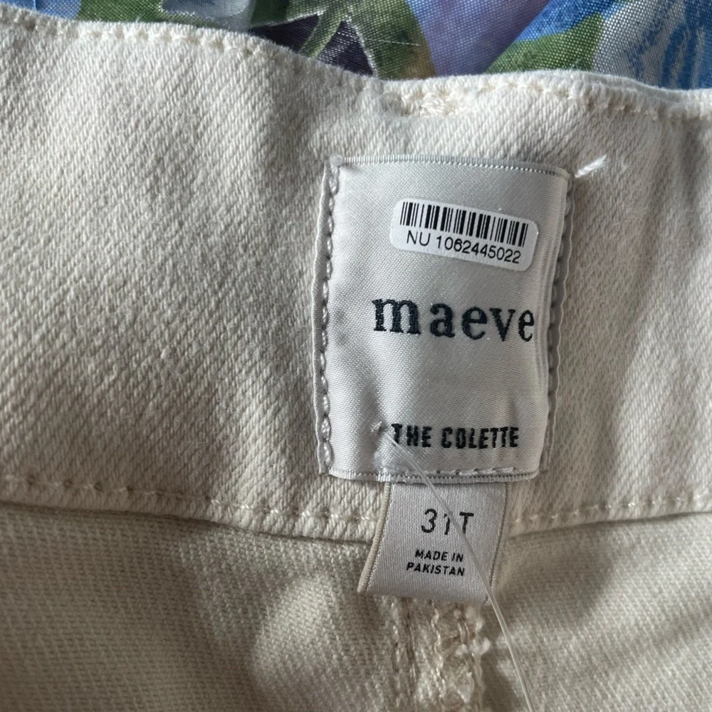 Maeve Colette Wide Leg Crop in Ivory 31T - Picture 7 of 9